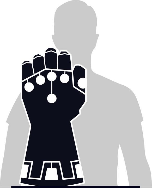 Produktbild Spin Master 4D Build, Marvel, Infinity-Handschuh 3D-Modellpuzzle-Set mit Ständer, 142 Teile | Thanos-Tischdekora (142 Teile)