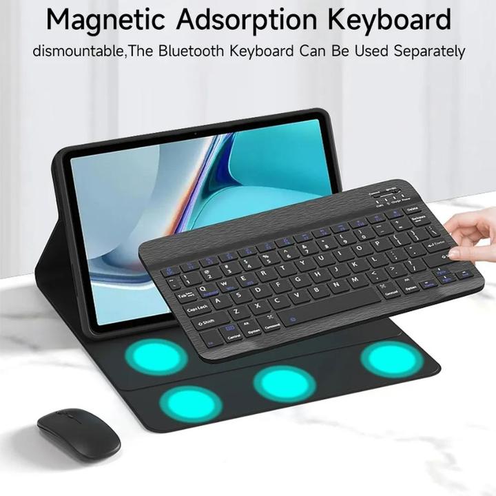 Actual product image Lobwerk 3in1 Bluetooth Keyboard (Black) + Mouse + Cover for Apple iPad 10th Gen 2022 10.9 inch Inch Inch (X)