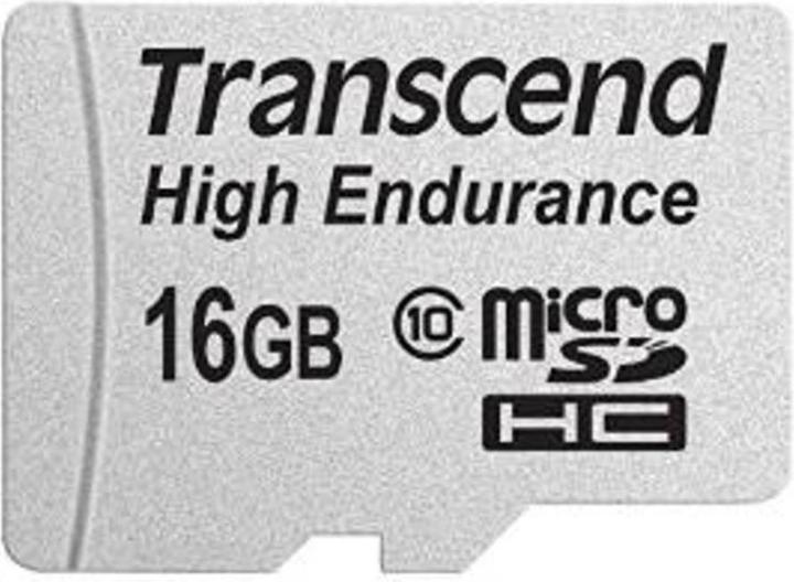 Actual product image Transcend high-endurance (16 GB, microSDHC, U1, UHS-I)