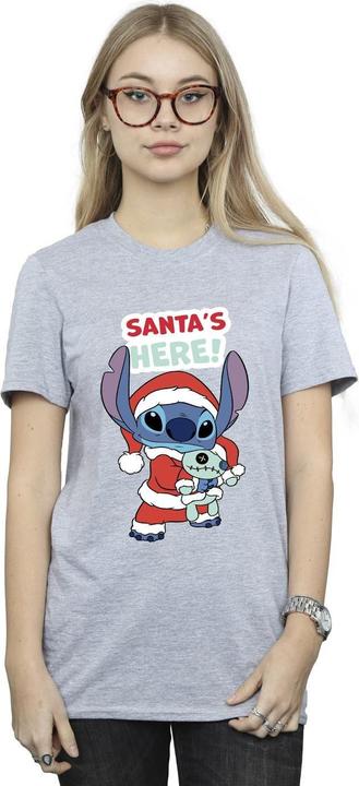 Immagine prodotto Disney Lilo & Stitch Santa's Here Maglietta Ampia Donna (L)