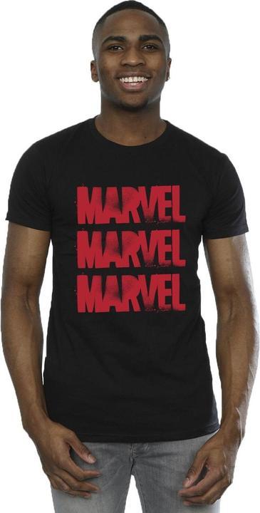 Actual product image Mens Red Spray Logos T-Shirt (L)
