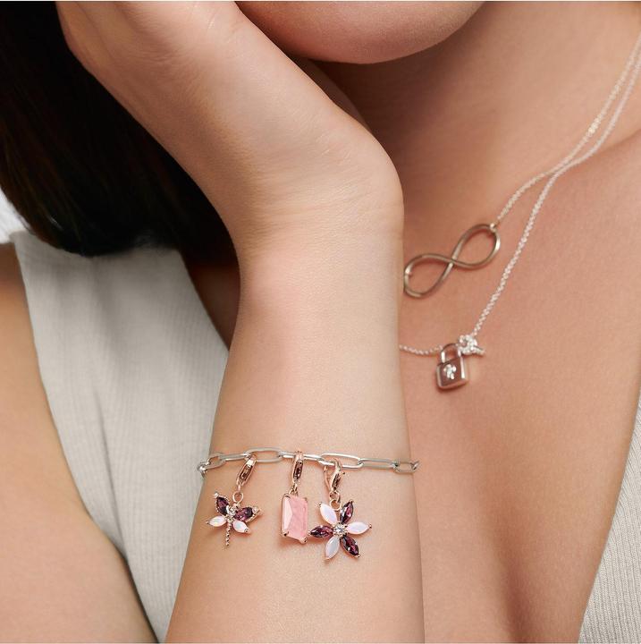 Produktbild Thomas Sabo Libellen Charm-Anhänger (925er Silber, 750 Roségold Vergoldung)