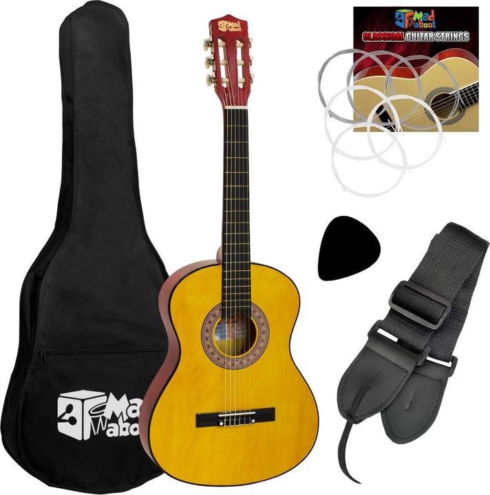 Tiger Klassische Gitarre für Kinder (Akustik Gitarre, Ahornholz, Lindenholz)