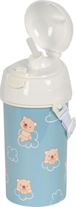 Produktbild Safta Flasche mit Deckel und Strohhalm Baby bear Blau PVC 500 ml (0.50 l)