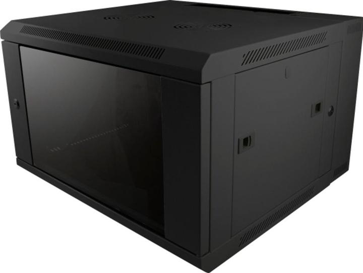 Produktbild Allnet 19 Wandgehäuse 15HE B600 / T600mm 2-teilig *schwarz* SMB-Serie (15 HE, 19 Zoll Rack)