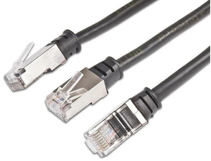 Produktbild Wirewin Outdoor Patchkabel: 1m, schwarz (U/FTP, CAT5e, 1 m)