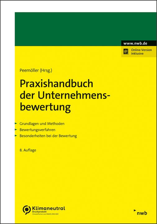 Immagine prodotto Praxishandbuch der Unternehmensbewertung (Tedesco, Jens Freiberg, Wolfgang Ballwieser, Thomas Zollner, Nils Rullkötter, Florian Hildesheim, 2023)