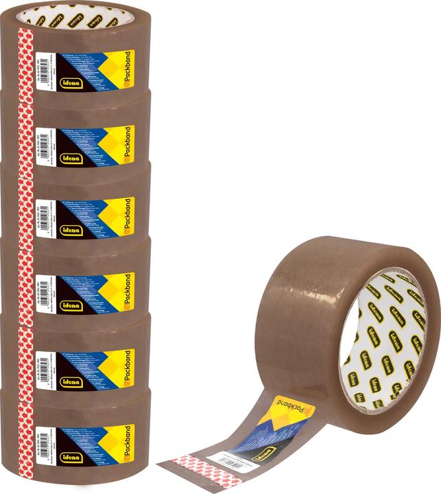 Immagine prodotto Idena Packband geräuscharm braun 5cmx66m (50 mm)