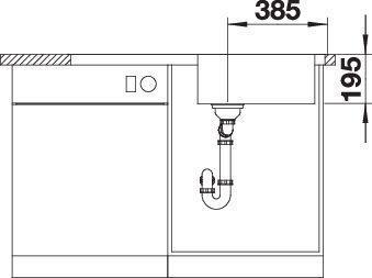 Immagine prodotto Blanco Dinas XL 6 S (Lavandino montato in alto, 100 cm, 50 cm)