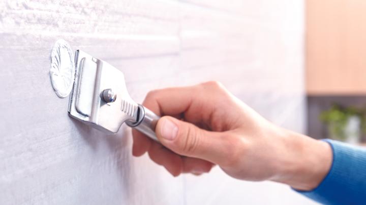 Actual product image tesa EKKRO WC replacement roll holder incl. adhesive solution without drilling