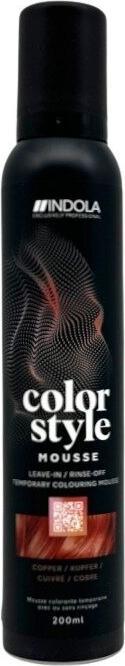 Indola Colore Stile Mousse Rame 200 ml (200 ml, Agente schiumogeno)