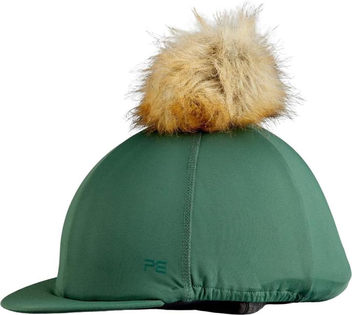 Produktbild Premier Equine Reithelmhaube aus Jersey mit Bommel aus Kunstpelz (One Size)