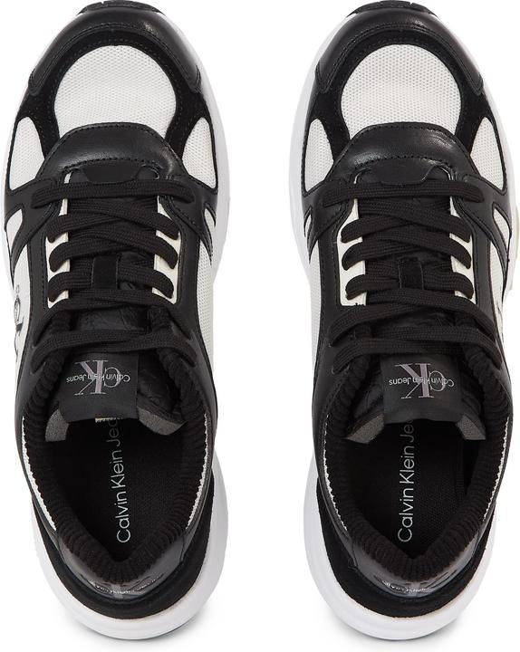 Produktbild Calvin Klein Retro Tennis Lace up Heren Sneakers - Zwart/Wit - Maat 42 (42)