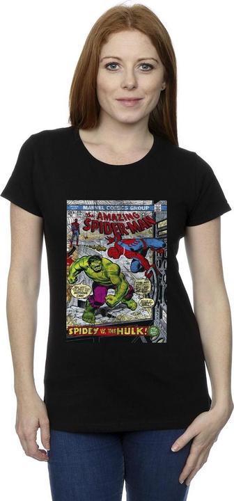 Image du produit - T-shirt SPIDER-MAN VS HULK COVER - Femme (S)
