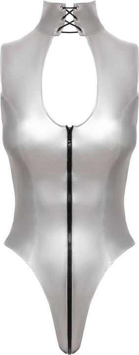 Actual product image Black Level Lacquer bodysuit (L)