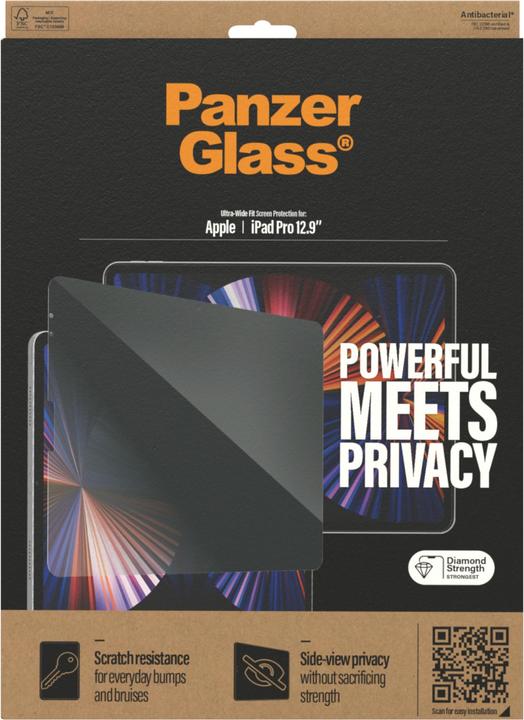 Actual product image PanzerGlass Privacy (1 Piece, iPad Pro 12.9 2020 (4. Gen), iPad Pro 12.9 2021 (5th Gen), iPad Pro 12.9 2022 (6th Gen), iPad Pro 12.9 2018 (3. Gen))