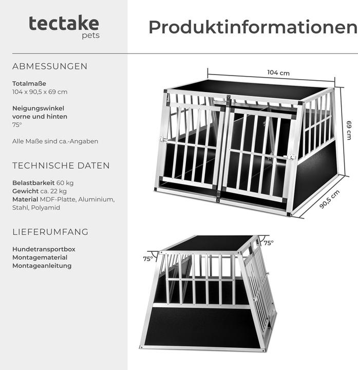 Image du produit tectake Double (Chien, Fermeture de sécurité)