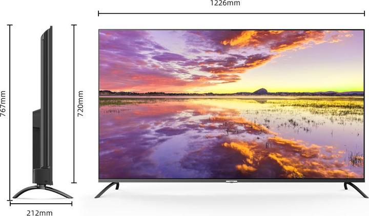 Produktbild CHiQ U55QM8V (139 cm(55 Zoll), schwarz, UltraHD/4K, Triple Tuner, Android) (55", QLED, 4K)
