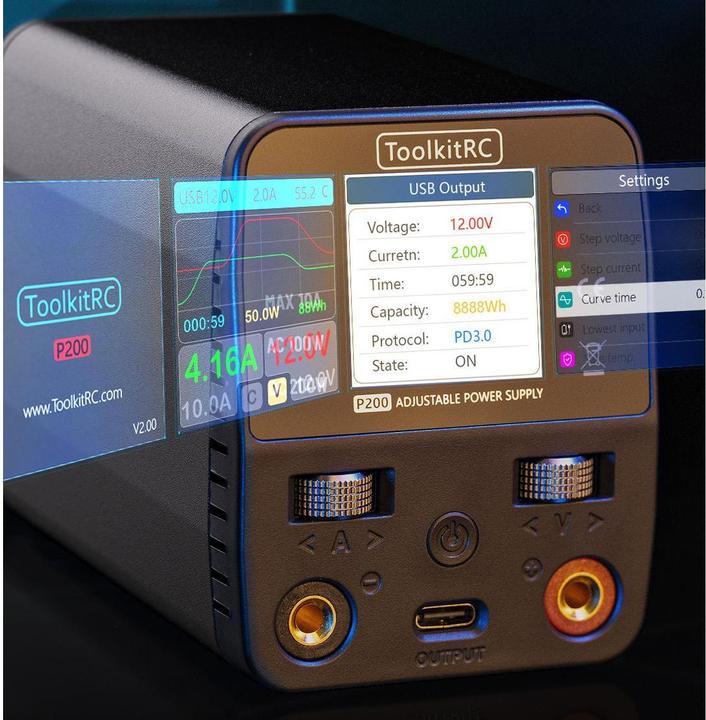 Produktbild Toolkitrc P200 V2 Netzteil 30V 10A 100/200W AC und DC Input