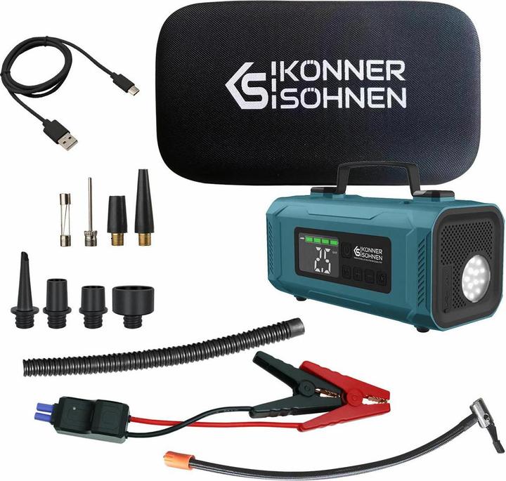 No Name Könner & Söhnen Starter Met Compressor Jsp-2000 (200 A, 14800 mAh)
