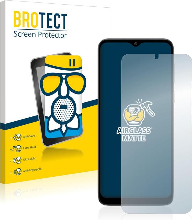 Productafbeelding BROTECT AirGlass Matte kogelwerende glasfolie (1 Stuk, Motorola Moto E13)