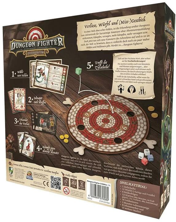 Actual product image Horrible Guild HR042 - Dungeon Fighter 2. Edition - Board Game, for 1-6 Players, from 14 years (DE Edition) (German)