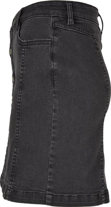 Actual product image Urban Classics Ladies Organic Stretch Button Denim Skirt (28)