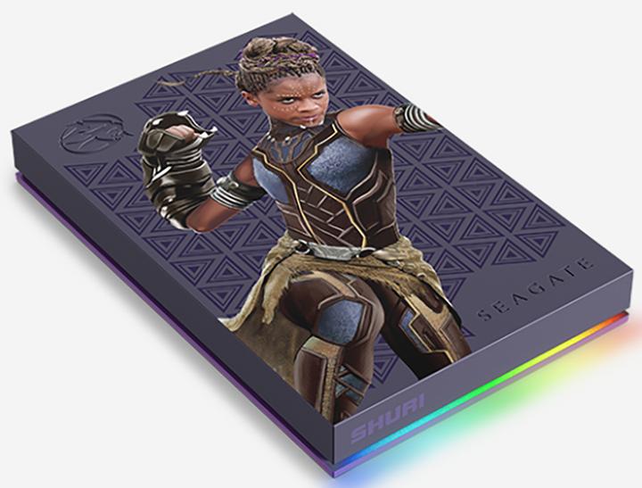 Actual product image Seagate FireCuda Gaming Hard Drive 2TB USB 3.0 Shuri Special Edition (2 TB)