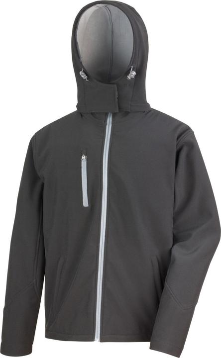 Actual product image Result Clothing Mens Hooded Soft Shell Jacket (L)