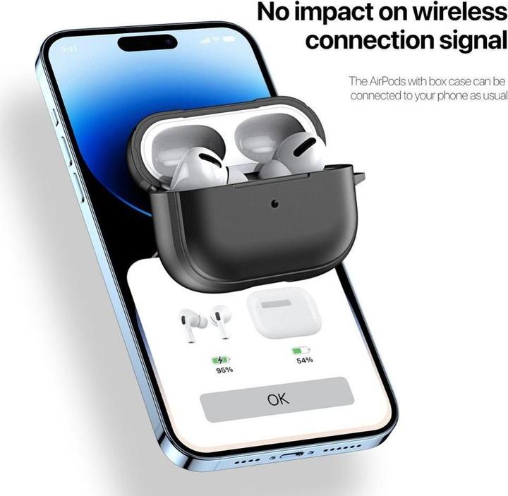 Productafbeelding Dux Ducis Back panel cover PECC - protective case for AirPods Pro 2 black (Koptelefoon tas)