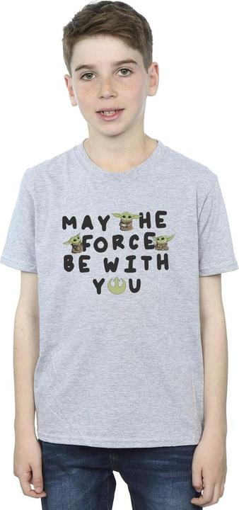 Produktbild Star Wars The Mandalorian Grogu May The Force Be With You TShirt Jungen (152, 158)