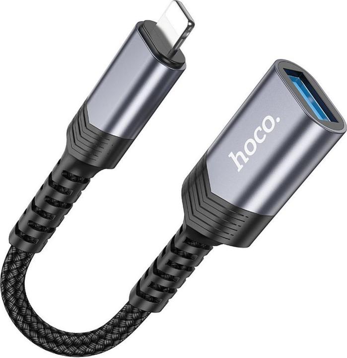 Hoco Cable adapter iPhone Lightning 8-pin (male) to USB (female) 3.0 UA24 black (USB 3.0)
