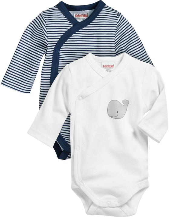 Image du produit Schnizler Lot de 2 body à langer manches longues baleine (62)