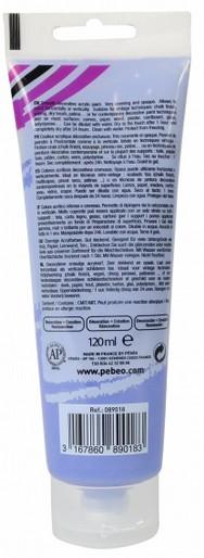 Image du produit Pebeo Decocrème Peinture acrylique mate (Iris, 120 ml)
