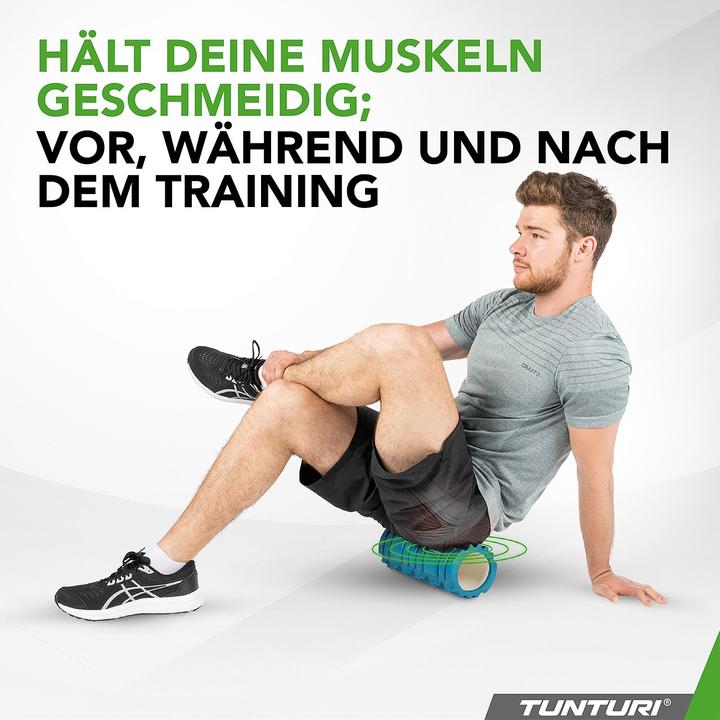 Produktbild Tunturi Yoga Massageroller 33 cm Petrolblau