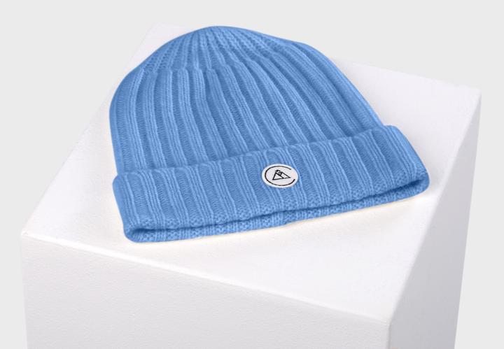 Cash-Mere Kaschmir Rib Mütze (One Size)