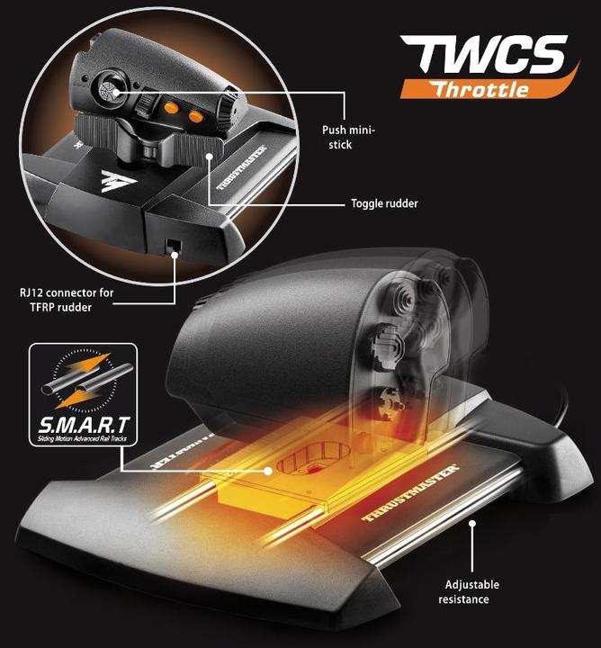 Immagine prodotto Thrustmaster T.16000M FCS Flight Pack (PC)