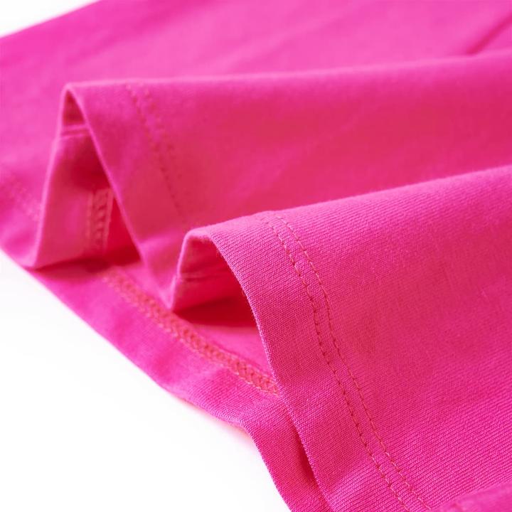 Produktbild VidaXL Kinder-Langarmshirt Dunkelrosa 128,Material: 95 % Baumwolle (128)