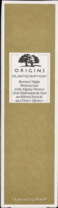 Actual product image Origins Plantscription - Retinol Night Moisturizer with Alpine Flower (30 ml, Night cream)