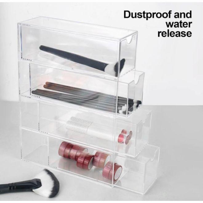 Actual product image MU Style Acrylic glasses organiser with 4 compartments