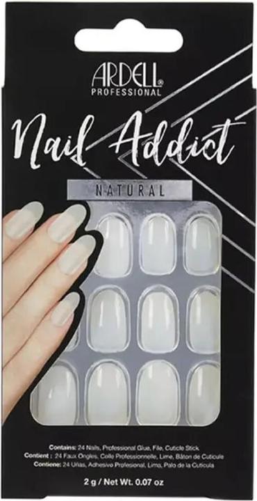Ardell Nail Addict - Nail Addict Natural Oval (Nagelutensil, Weiss)