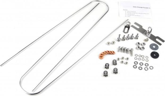 Velo Orange Smooth fender 700C - 38mm (Black) (Mudguard set)