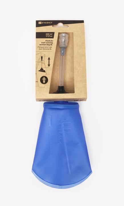 Produktbild Kiprun Lauf-Trinkflasche 500 ml für 8-l-Trailrucksack mit Trinkhalm - türkis (0.50 l)