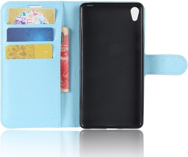 Actual product image MU Classic Litchi Leather Bookcover Series (Sony Xperia E5)