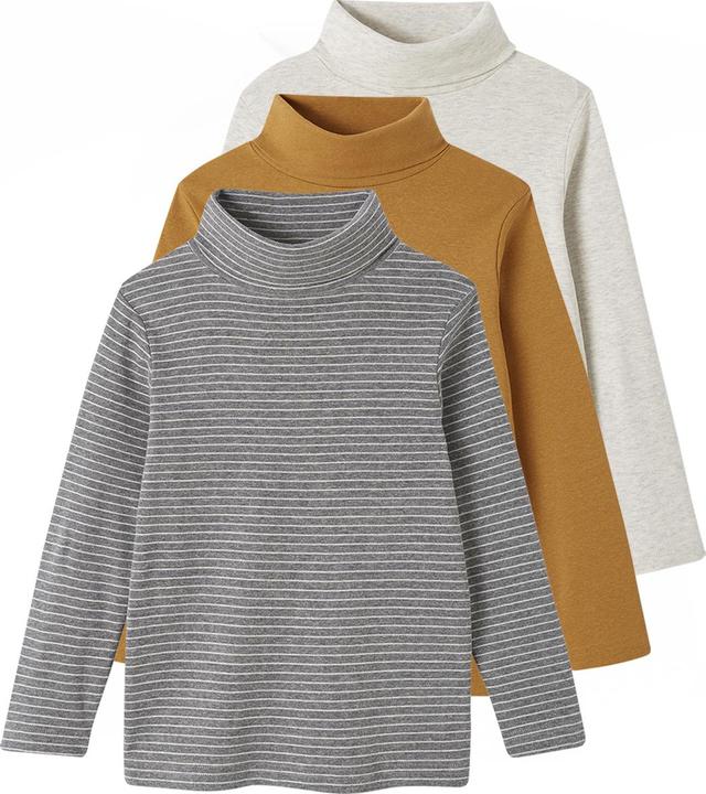 Vertbaudet 3er-Pack Jungen Rollkragen-Shirts