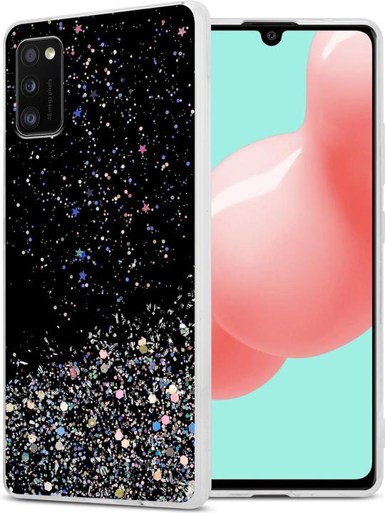 Schwarz mit Glitter