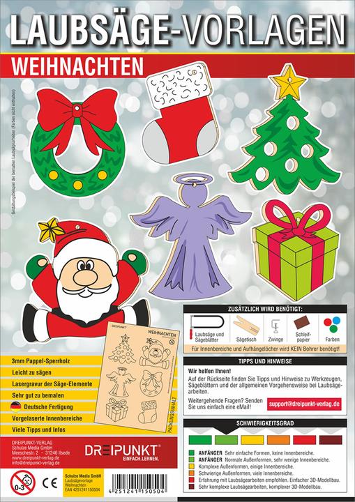 Image du produit Laubsägevorlage Weihnachten (2020)