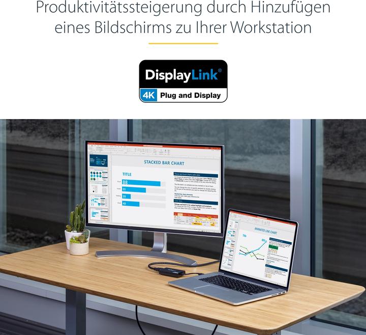 Produktbild StarTech USB 3.0 To HDMI Video Adapter (HDMI, 9 cm)