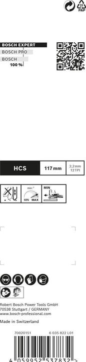 Actual product image Bosch Professional Zubehör Expert jigsaw blade set