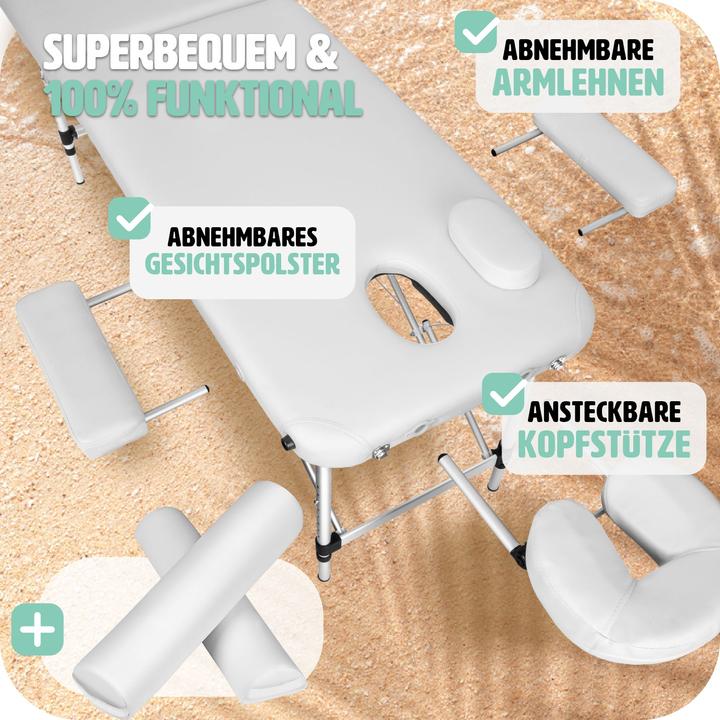 Actual product image tectake 2 zone massage table